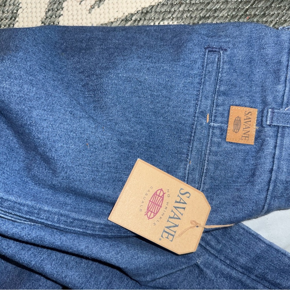 Savane No Wrinkle Casual Men’s Blue Relaxed Jeans Classic Denim
